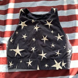 NEW BALANCE FOR JCREW crop top sports bra size M